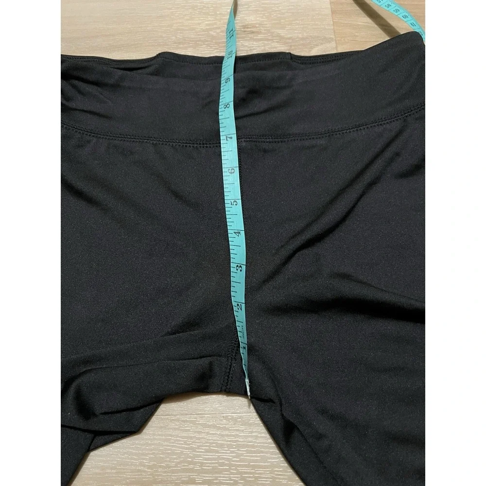 Hurley Girls Size Large 12-13 High Rise‎ Black Active Bike Shorts Elastic Waist